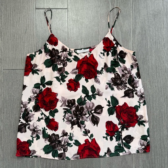 Equipment Layla Floral Silk Camisole Top Size Small Rose Floral Print Blouse - Picture 4 of 12